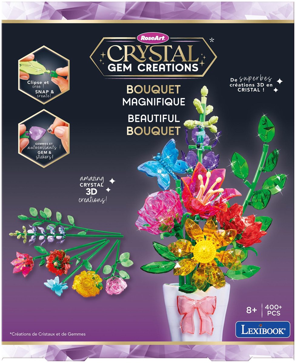 Hermoso ramo de gemas de cristal Lexibook