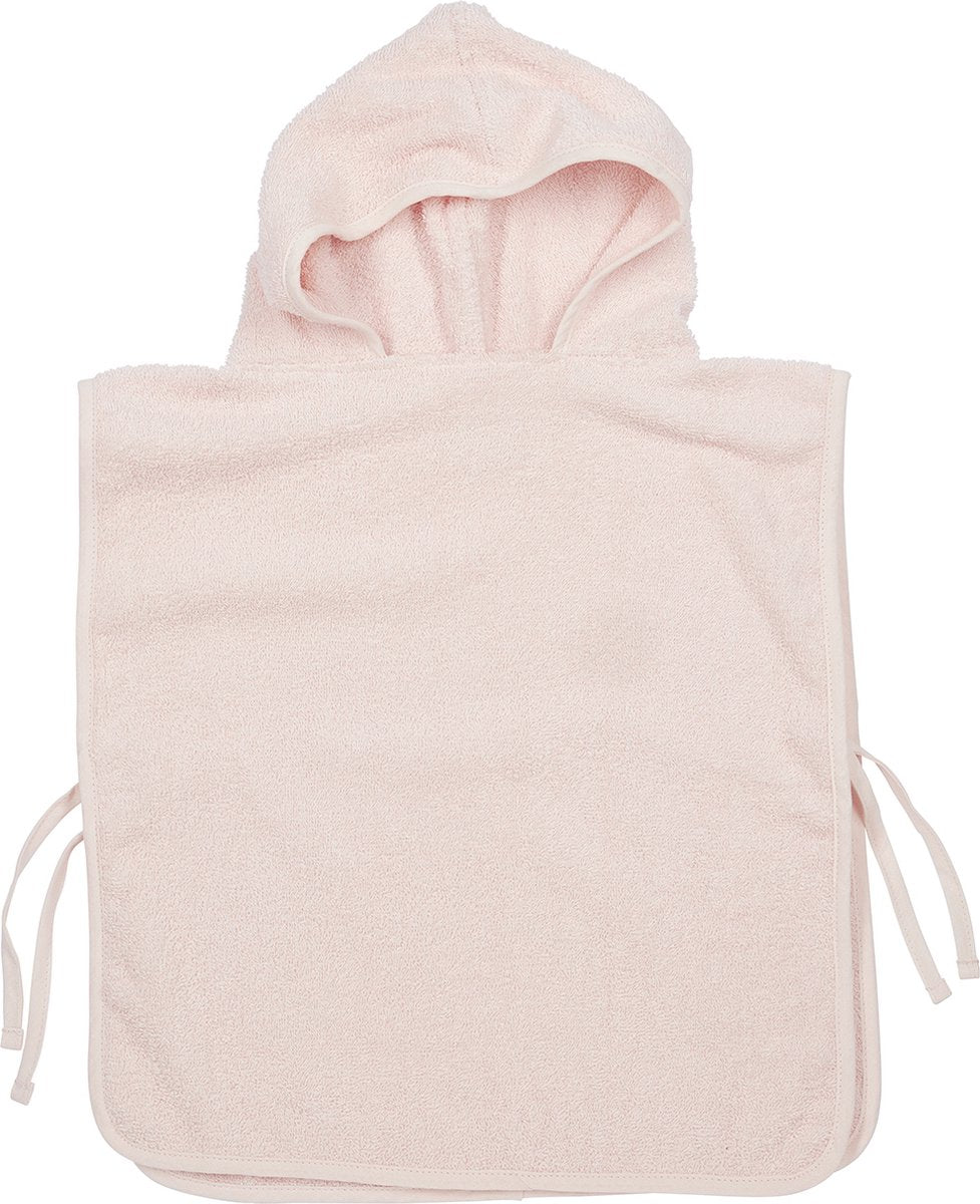 Meyco baby uni badponcho - badstof - soft pink - 1-3 jaar