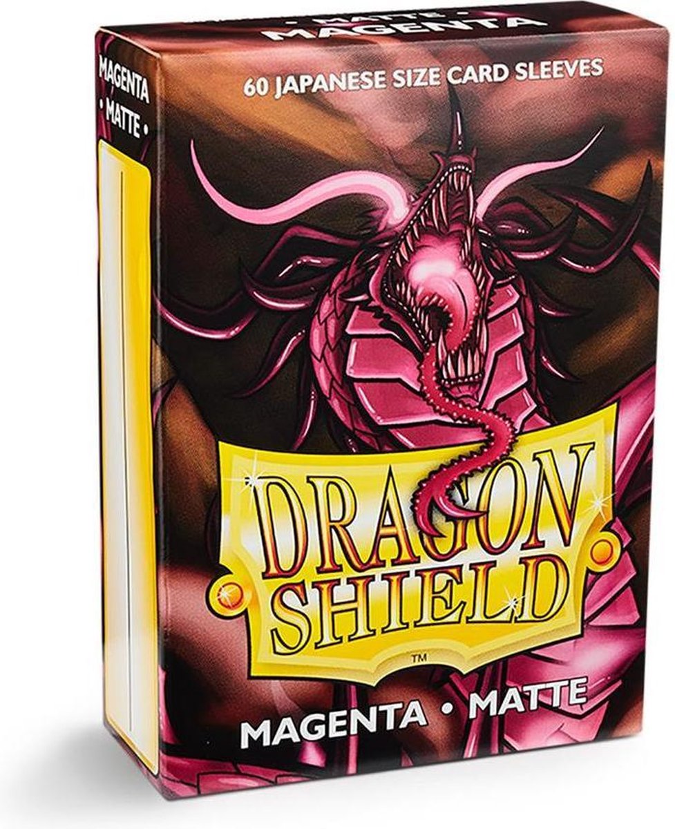 Buste protettive per carte Scudo del drago: magenta giapponese opaco (59x86mm) - 60 pezzi