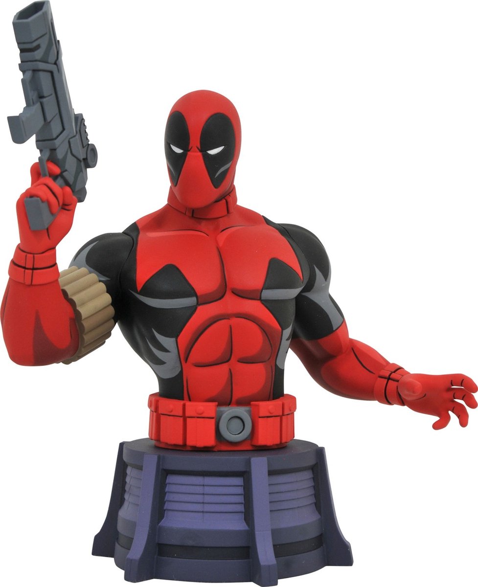 Sin marca sans marque marvel animada: x-men - busto de deadpool