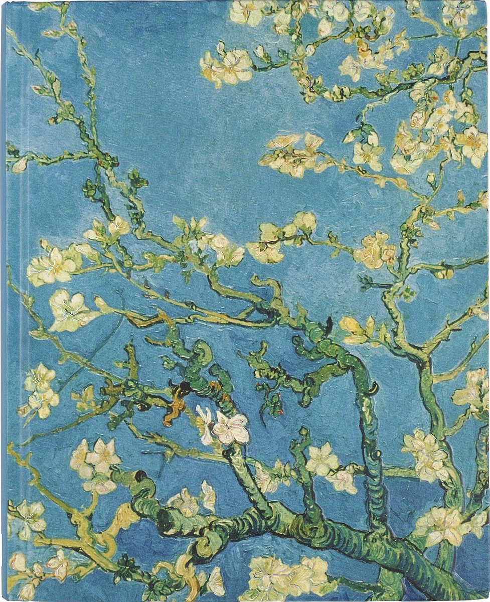 Cuaderno Peter Pauper - flor de almendro - grande 18,5x22,8cm - rayado