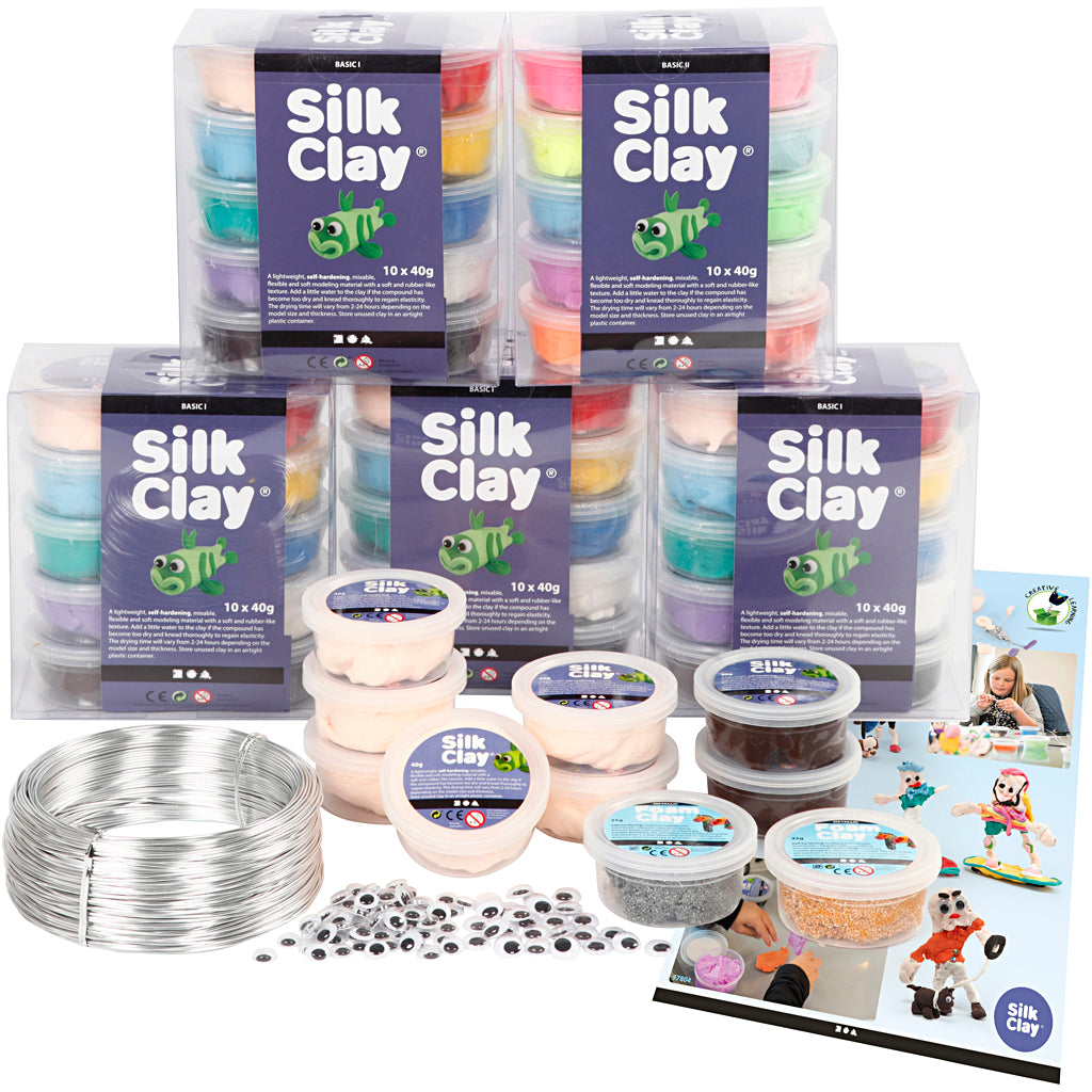 Set di figure in Silk Clay con ®, 1 set
