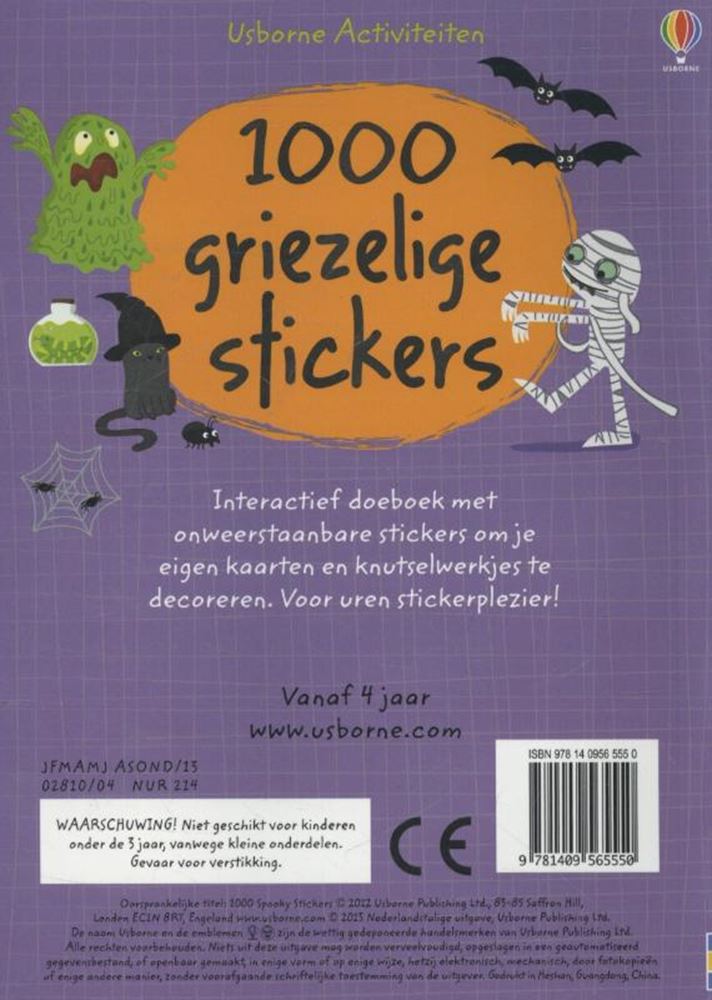 1000 pegatinas espeluznantes. 4+
