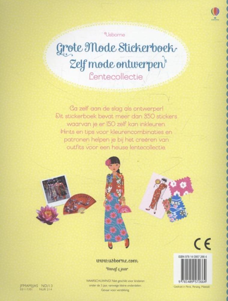 Gran libro de pegatinas de moda: colección de primavera