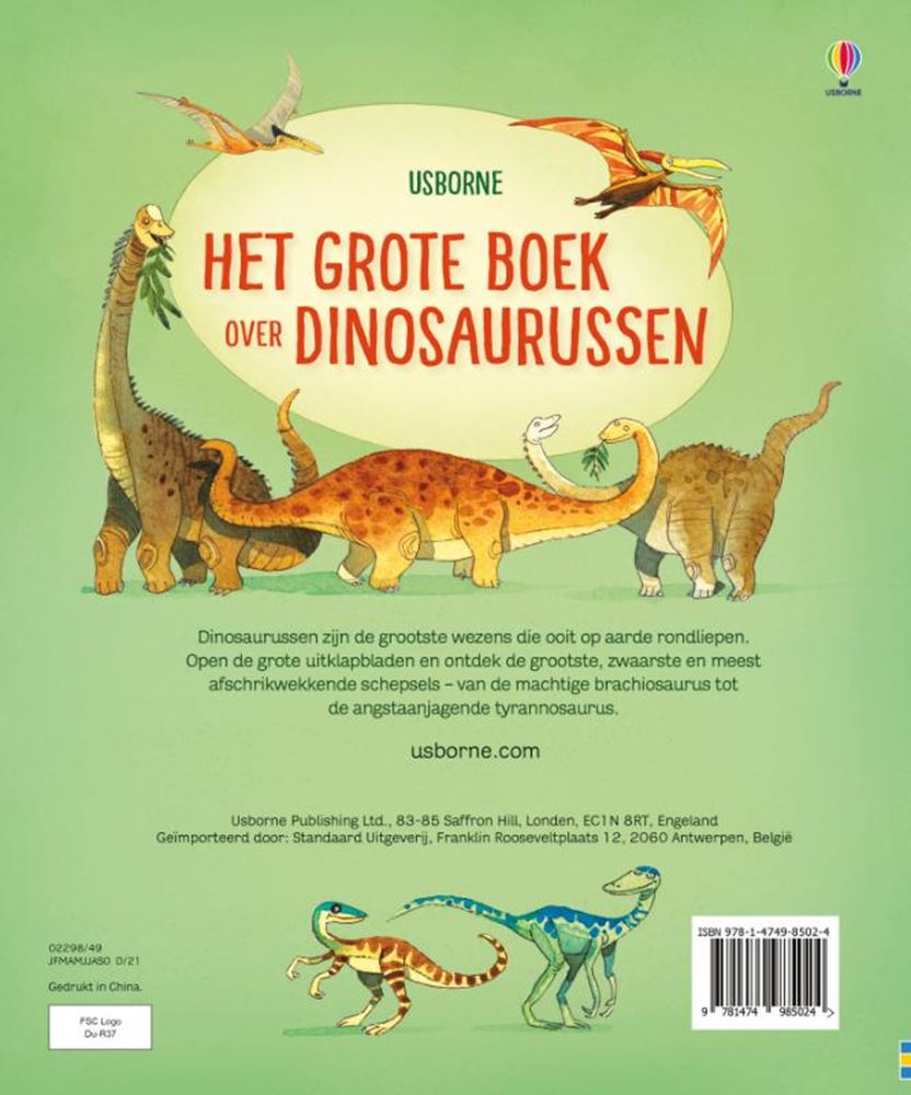 Wpg uitgevers el gran libro sobre dinosaurios