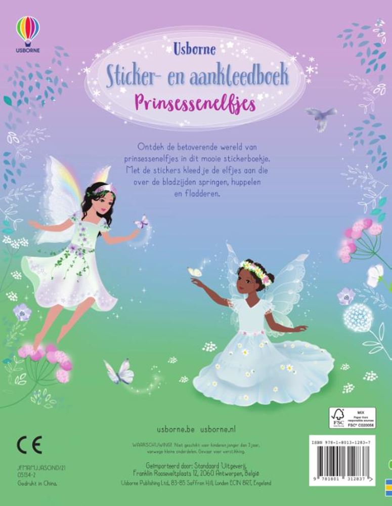Sticker en aankleedboekje prinsessenelfj