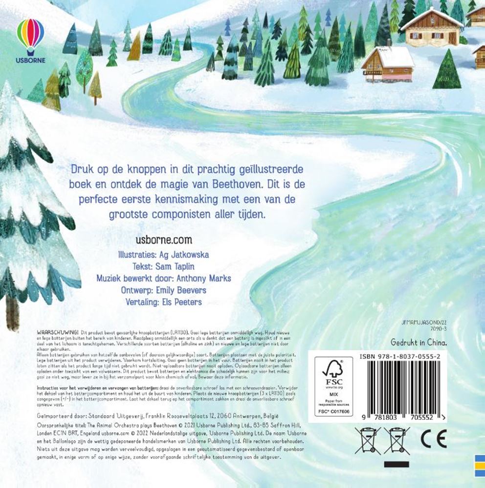 Libro sonoro de la orquesta de animales interpreta a Beethov