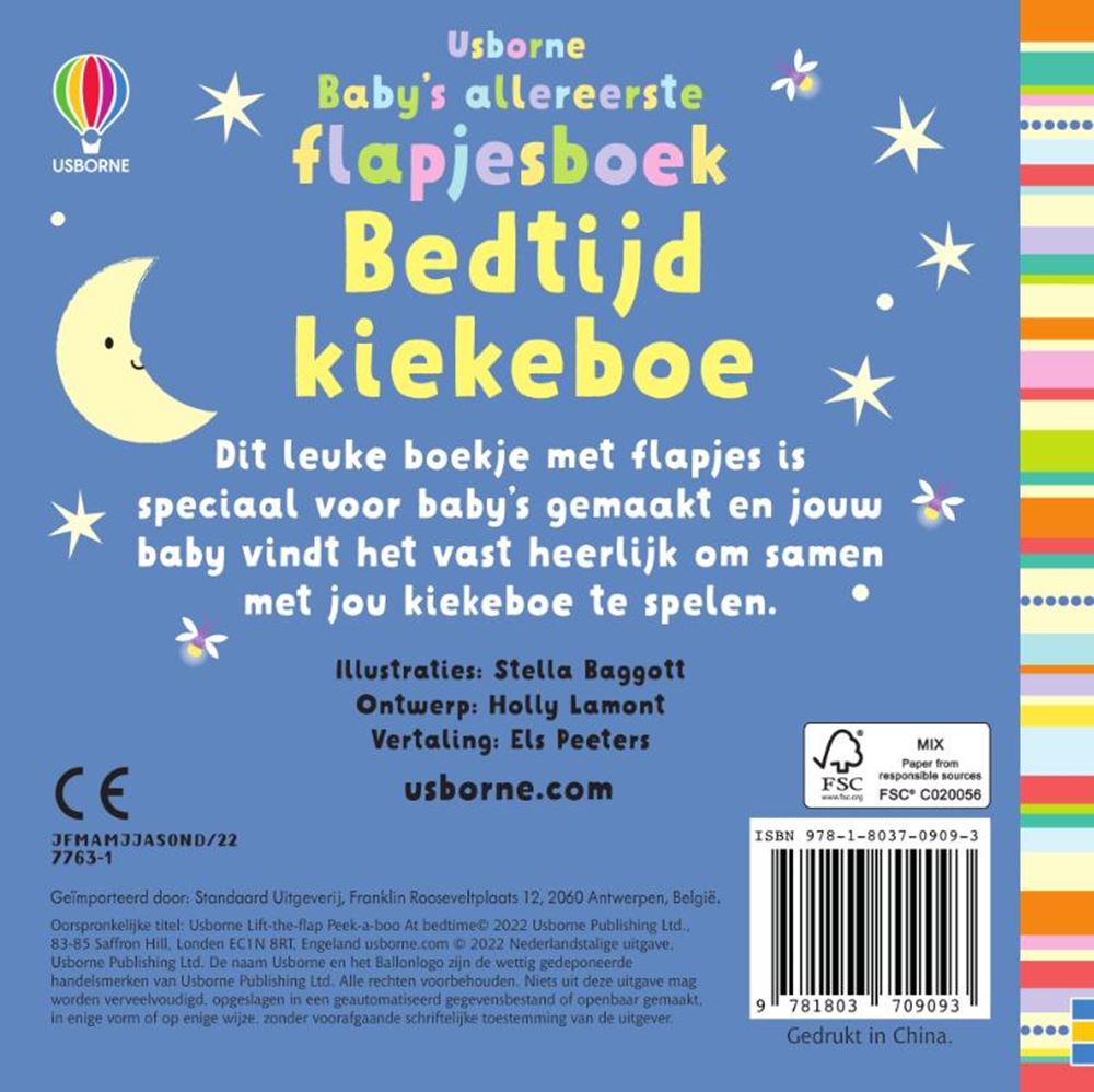 El primer libro de solapas del bebé, antes de dormir