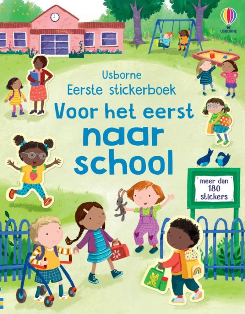 Libro de pegatinas: ir al colegio por primera vez