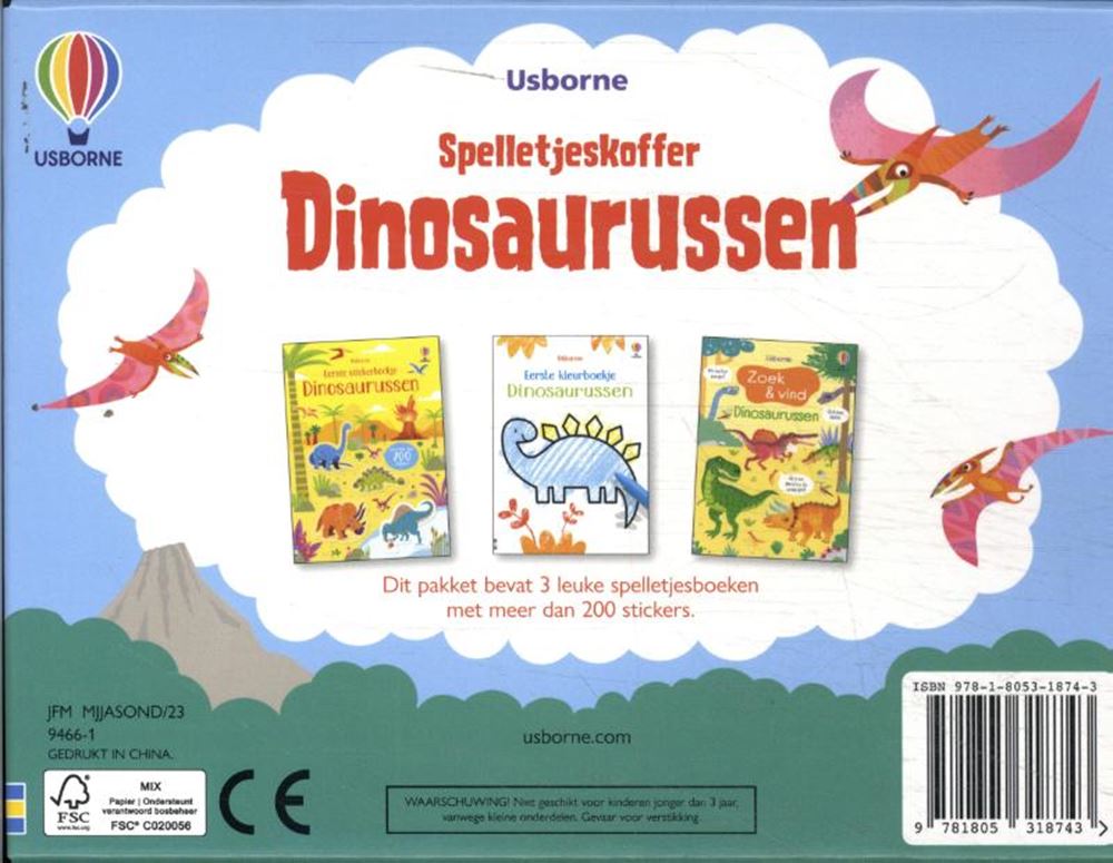 Custodia per il gioco dei dinosauri. 3+