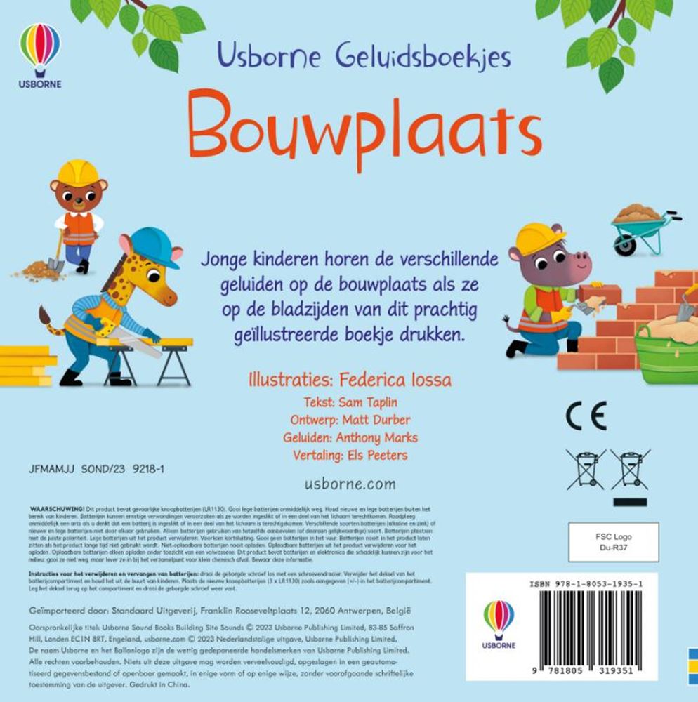 Libro de sonidos del sitio de construcción 1+