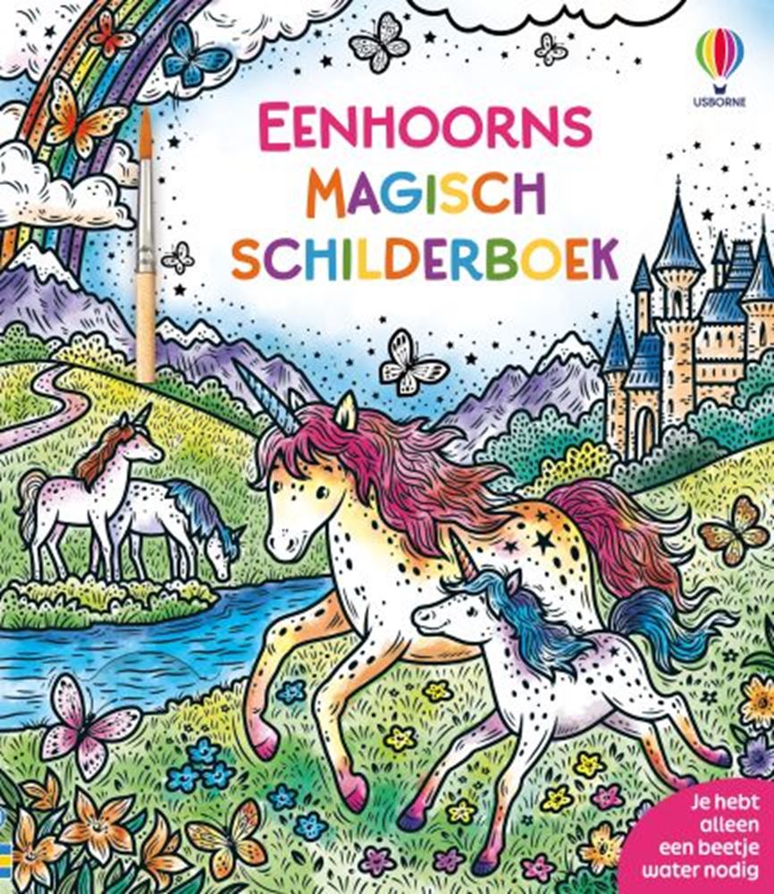 Libro de pintura mágica unicornios 5+