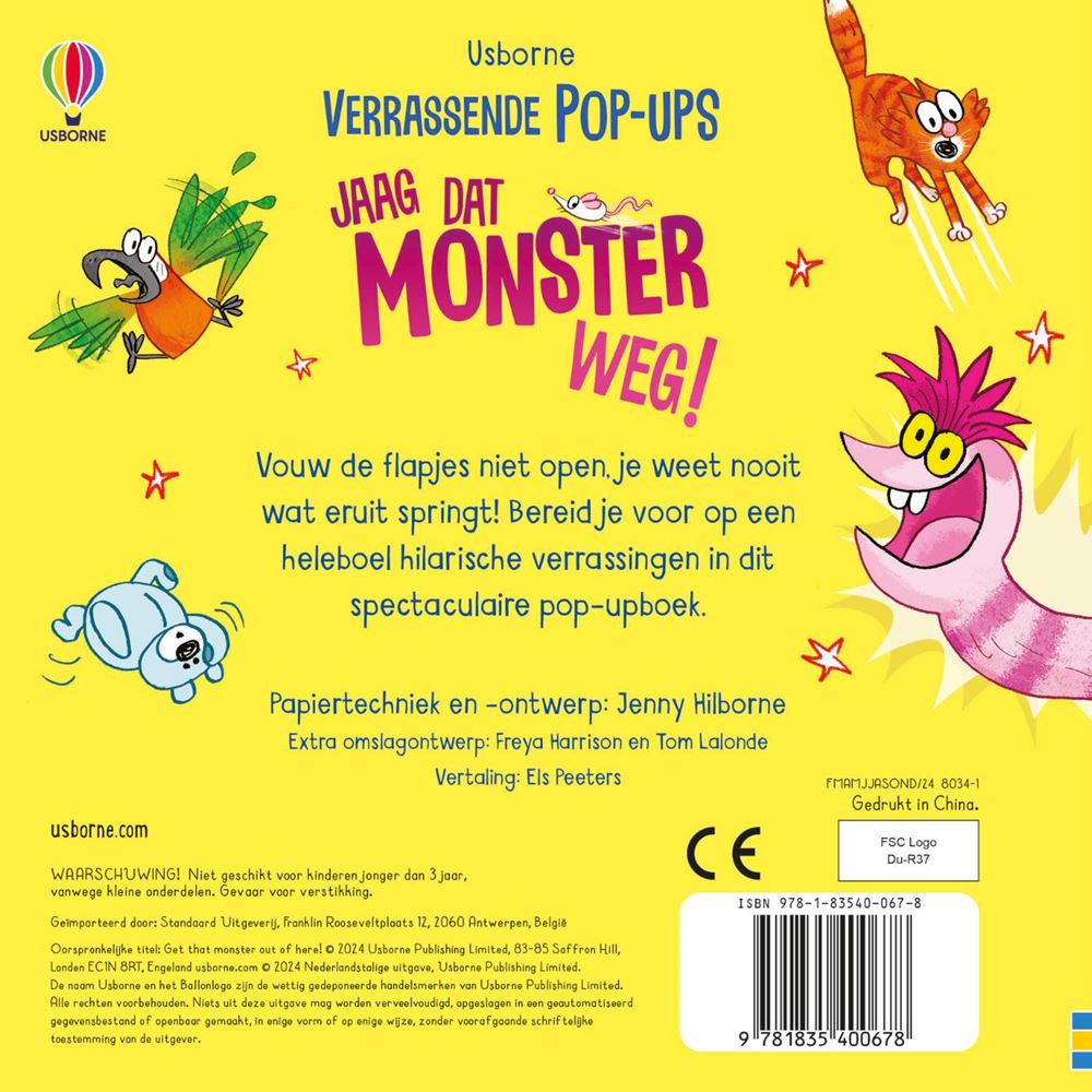 ¡Ahuyenta a ese monstruo! libro emergente. 3+