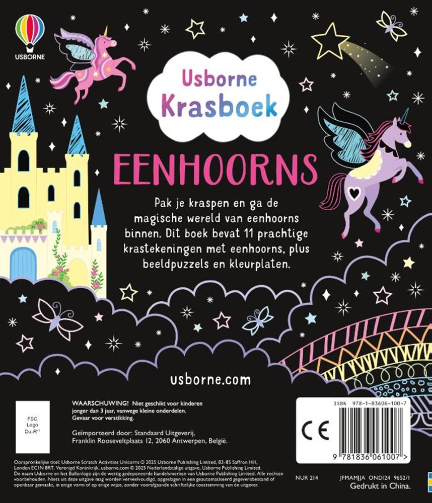Kraskunst eenhoorns 6+