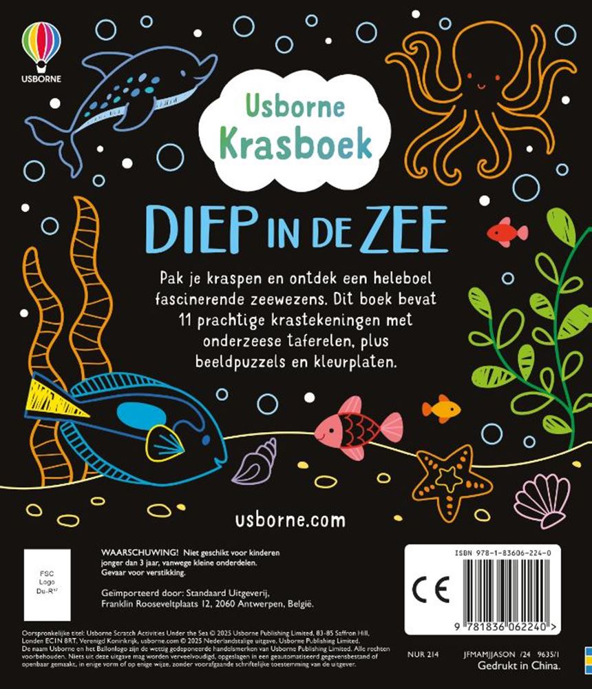 Libro da grattare: nel profondo del mare. 6+