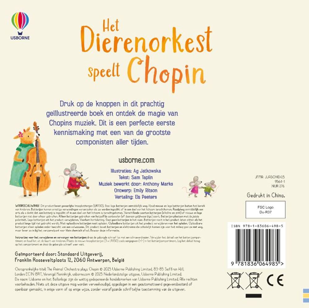 Suena la orquesta de animales tocando a Chopin.