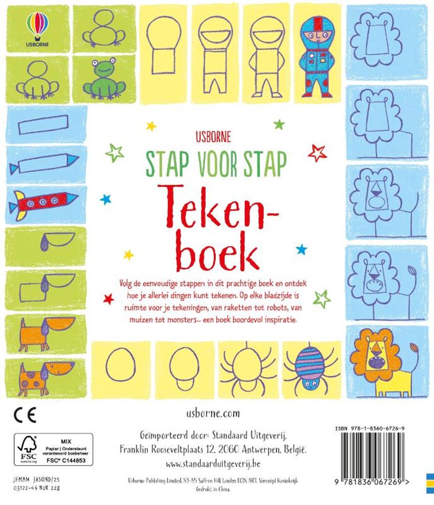Step by step drawing book 4+