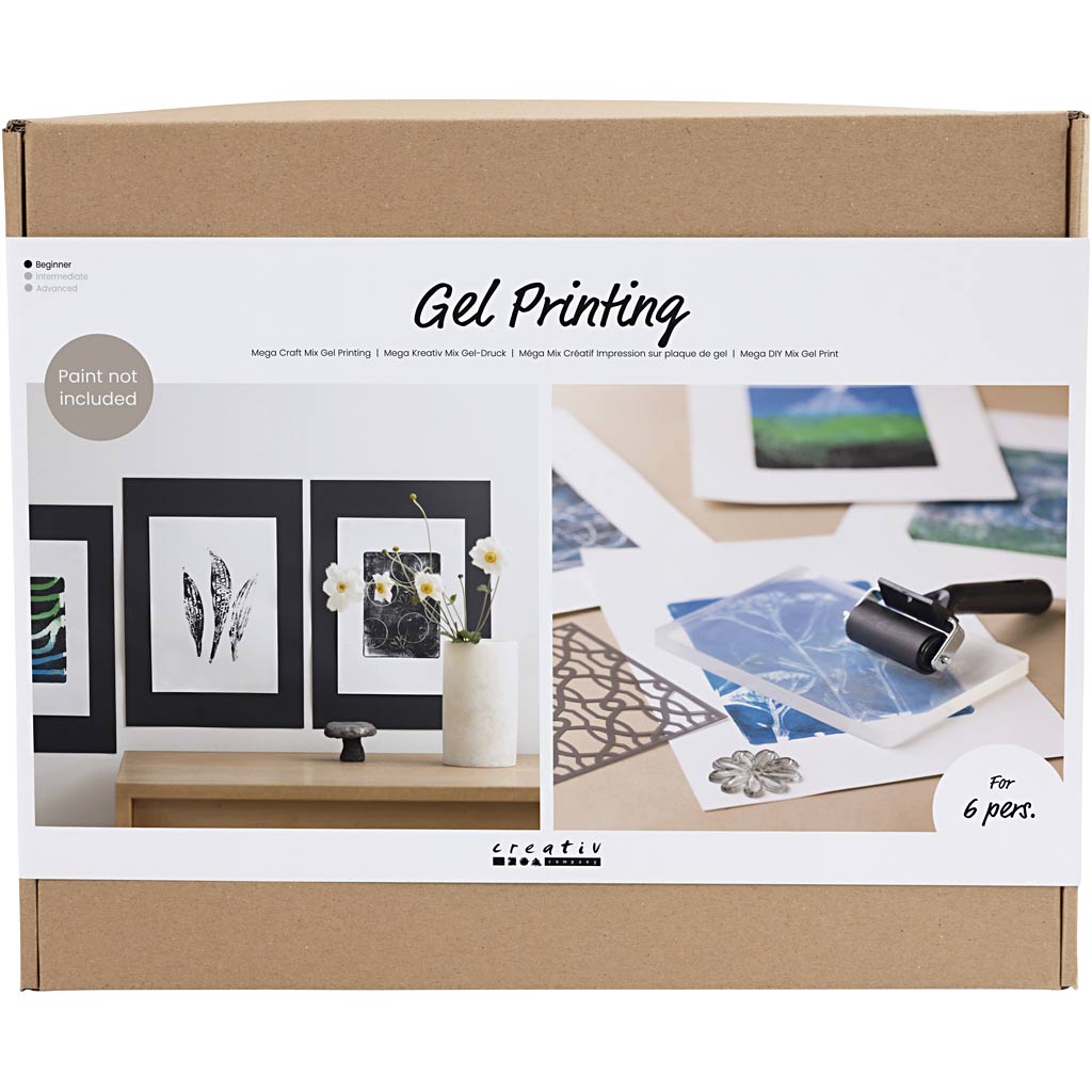 Set per stampa gel del gruppo Creative Company, 1 scatola