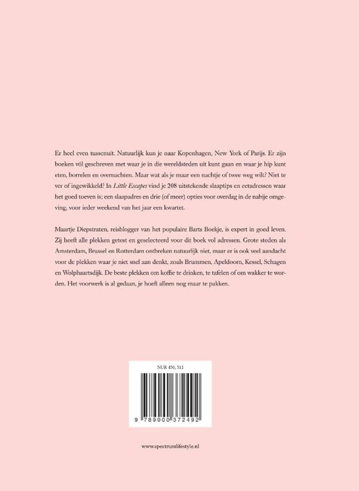 Pequeñas escapadas. 208 consejos para dormir y consejos para comer