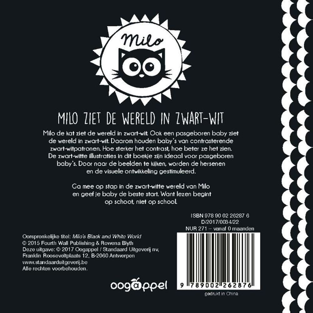 Milo ve el mundo en blanco y negro (cartón