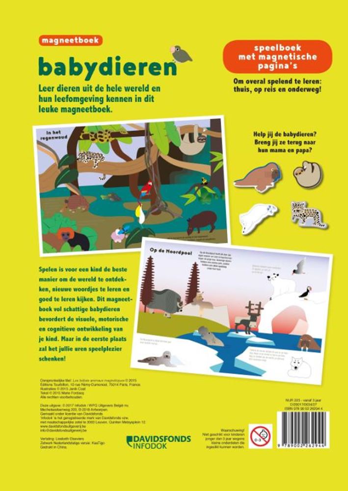 Animales bebés (libro magnético). 3+