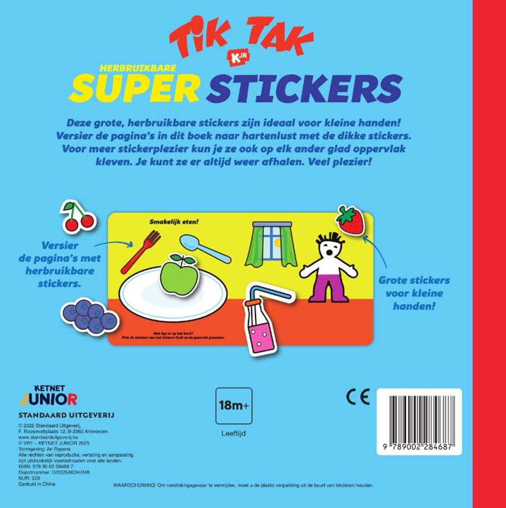 Libro de mesa: tick tac: super stickers 1+