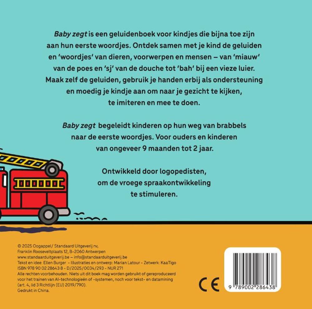 Bebé dice. libro de tablero. 10 mejores 2027. 1+