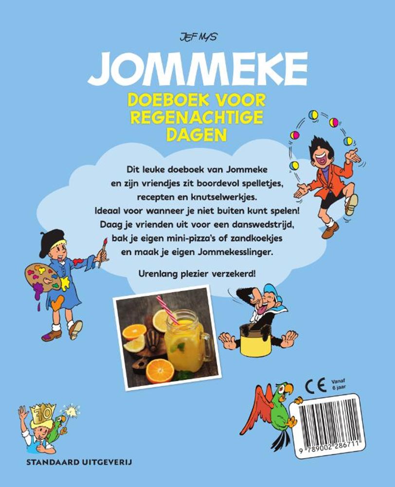 Libro de actividades Jommeke para los días de lluvia.