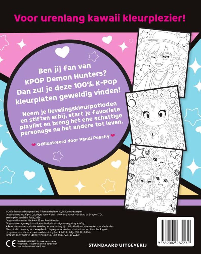 Libro para colorear fandom del K-pop 7+