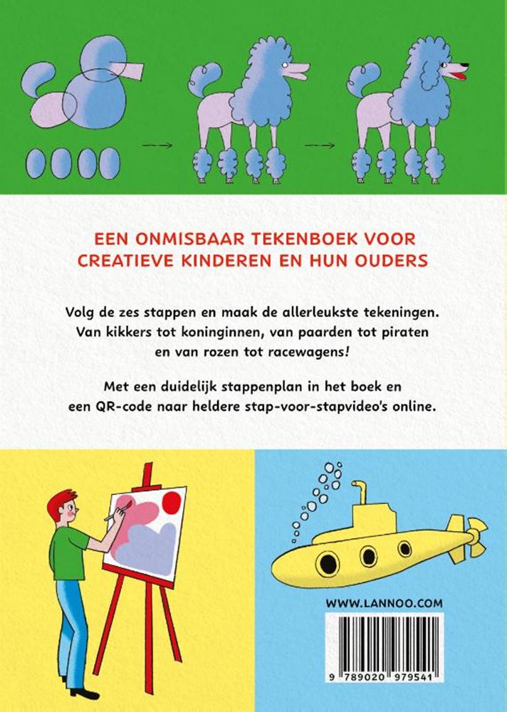 Libro para colorear: aprendo a dibujar 6+