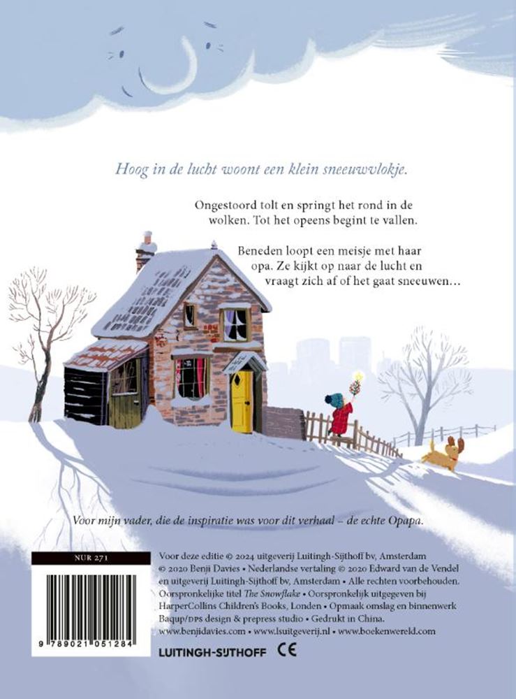 El copo de nieve. libro de tablero. 3+