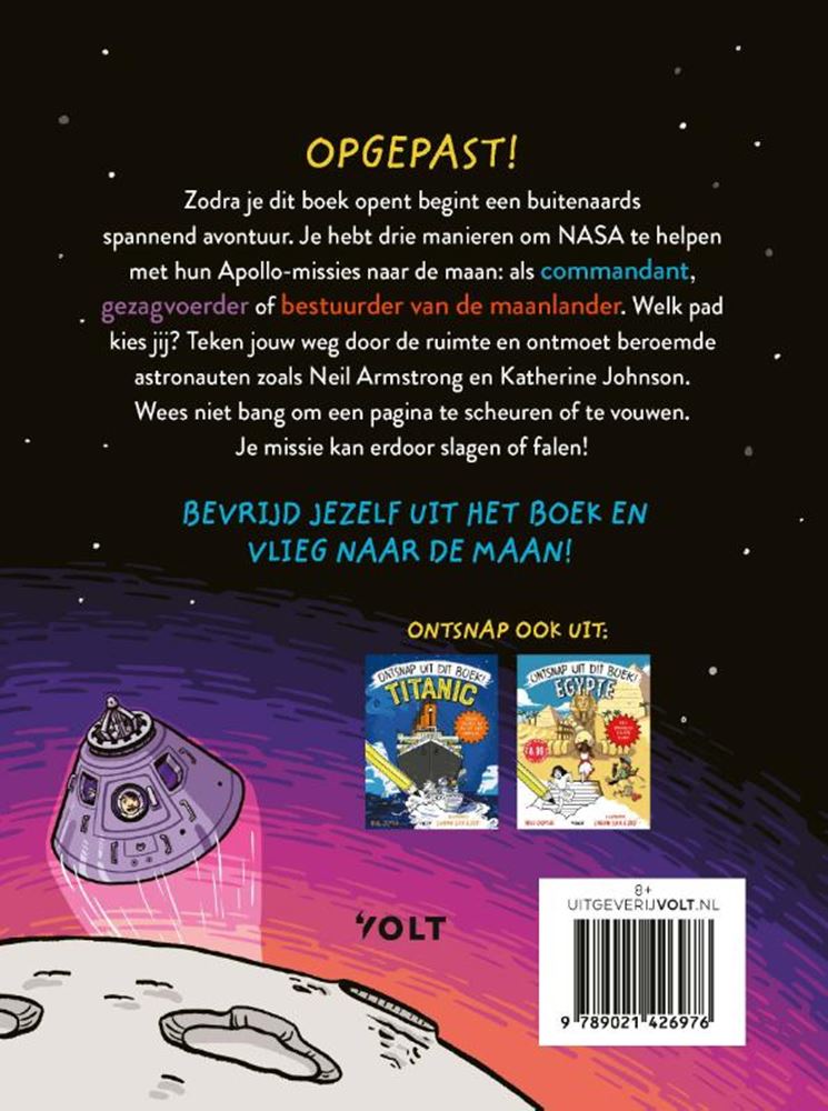 ¡Escapa de este libro! carrera hacia la luna.