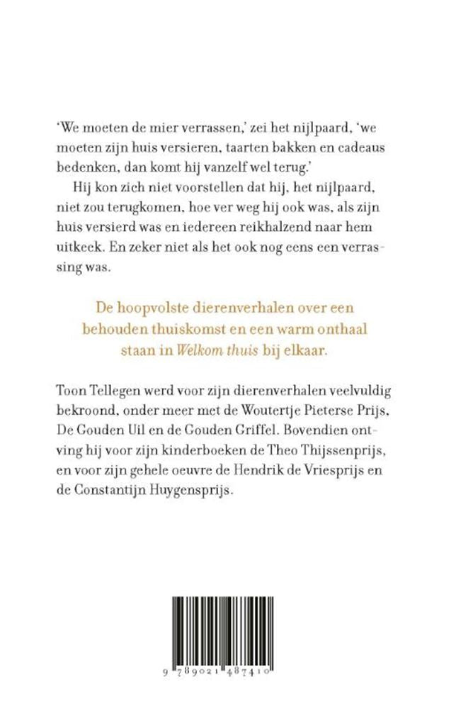 Mostrar tellegen: bienvenido a casa. libro de regalo