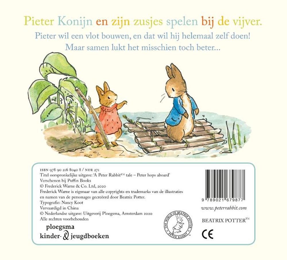 Peter Rabbit, barco navegando. 3+