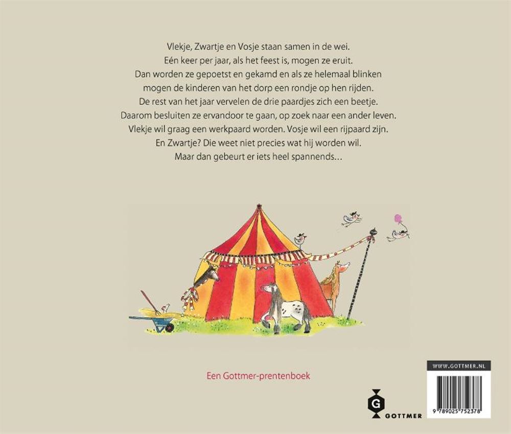 Drie dappere paardjes. 4+