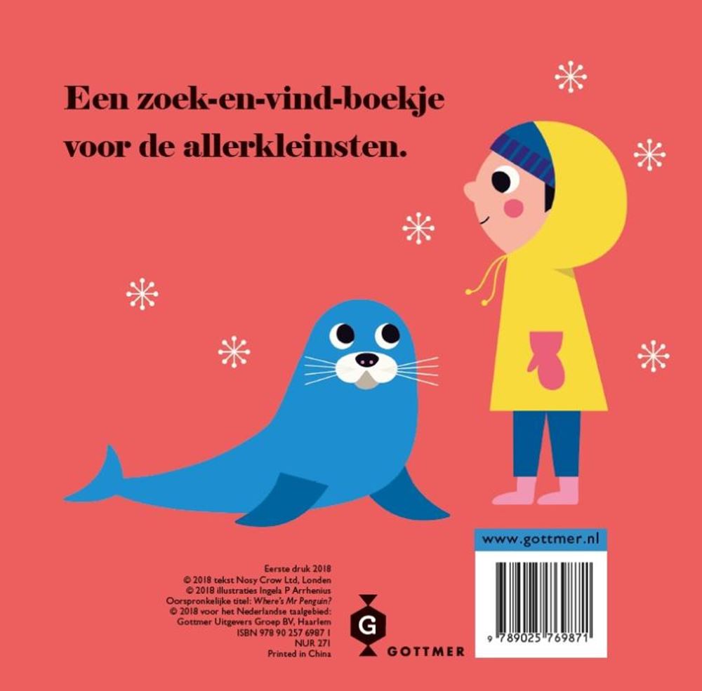 Pinguïn, waar ben je (karton). 2+
