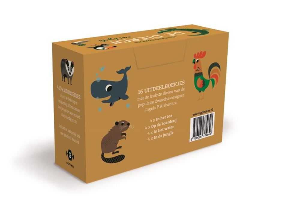 Uitdeelboekjes, 16 dieren van ingela. 1+