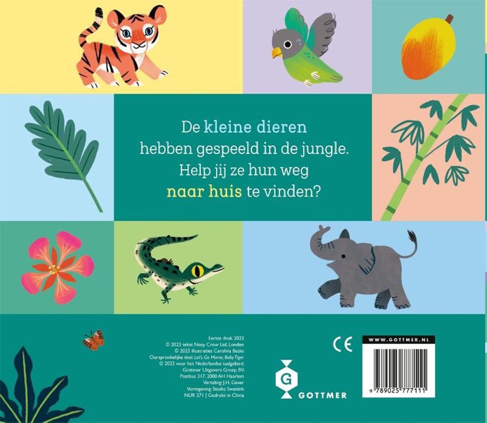Schuifboekje: kom je thuis kleine tijger