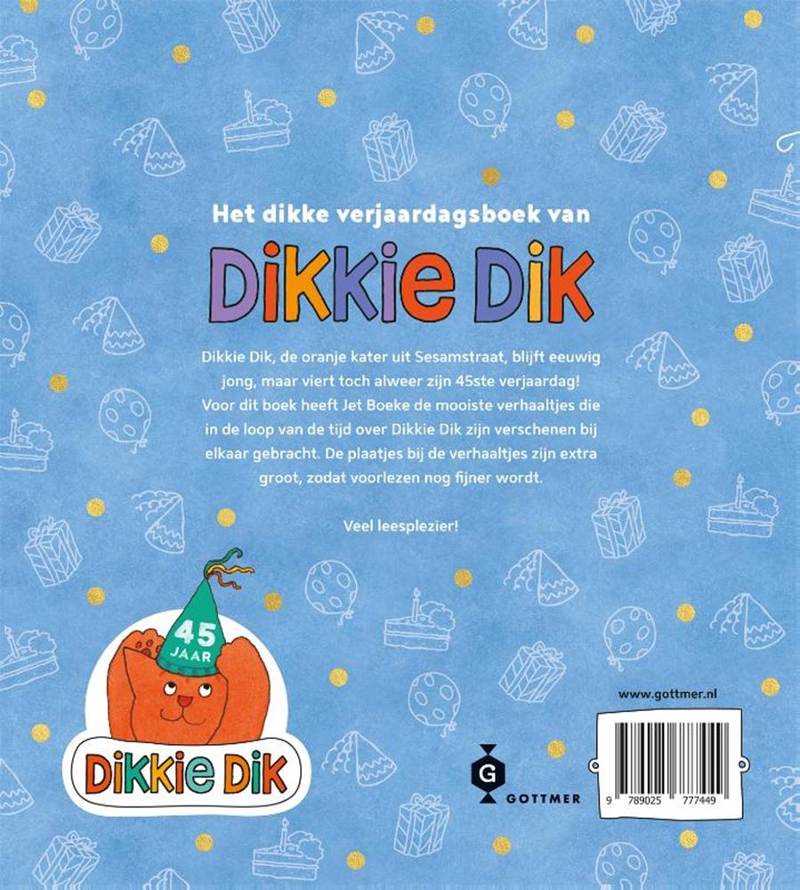 Gottmer uitgevers groep het dikke verjaardagsboek van dikkie dik