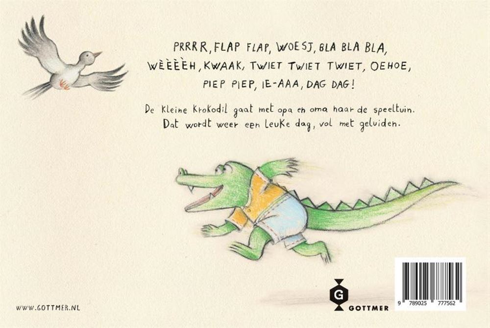 Wat zegt de kleine krokodil in de speelt