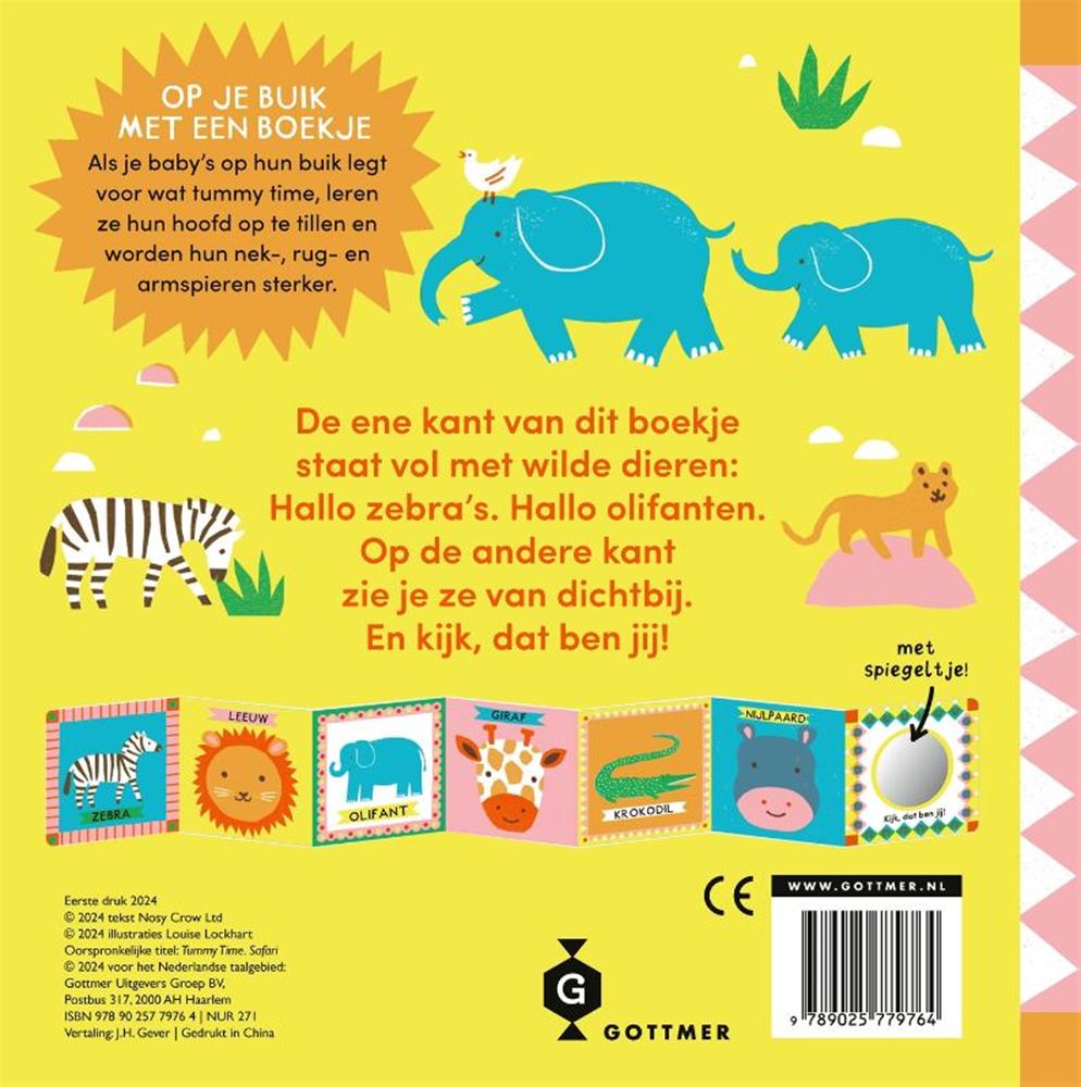 Tummy time in afrika. kartonboek. 1+