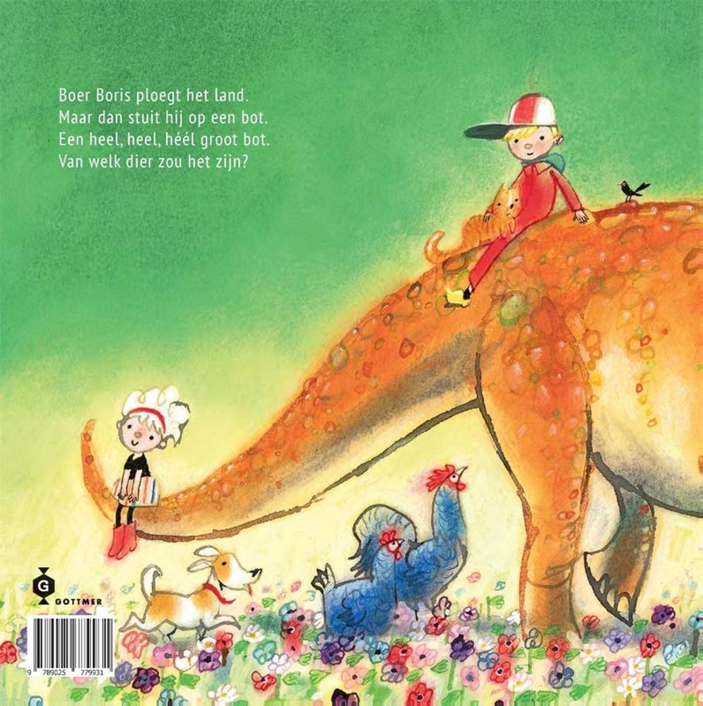 Boer boris en de dino. prentenboek. 3+