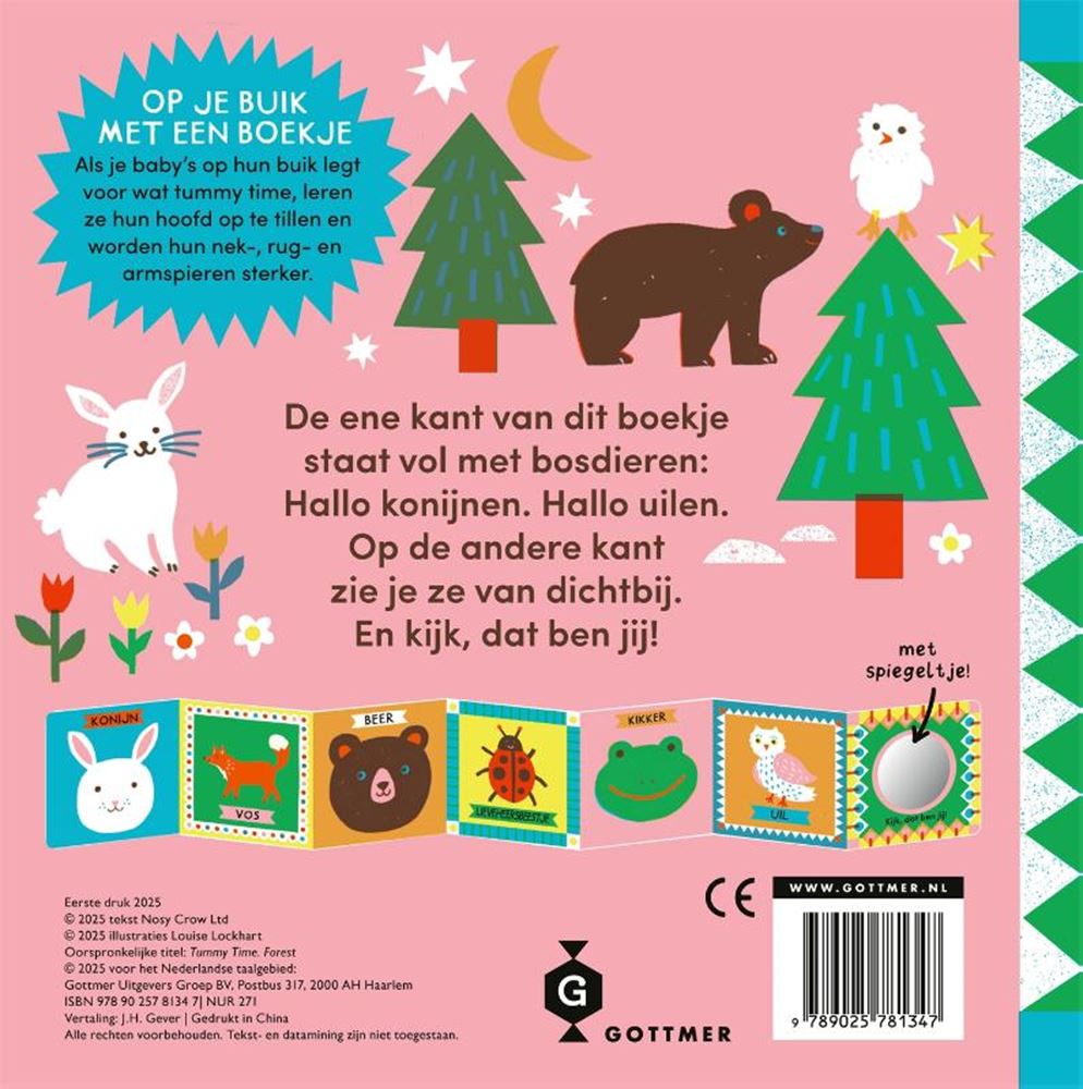 Kartonboek: tummy time in het bos 1+