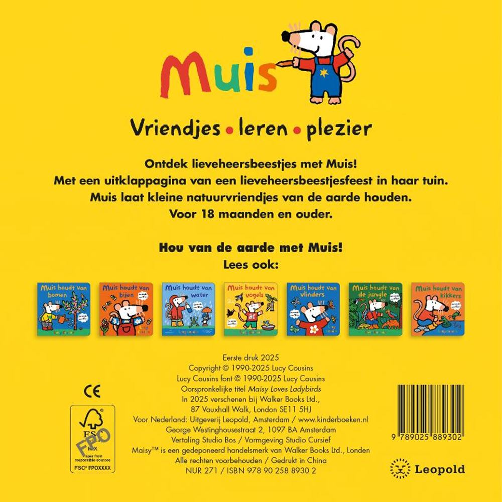 Muis houdt van lieveheersbeestjes 2+