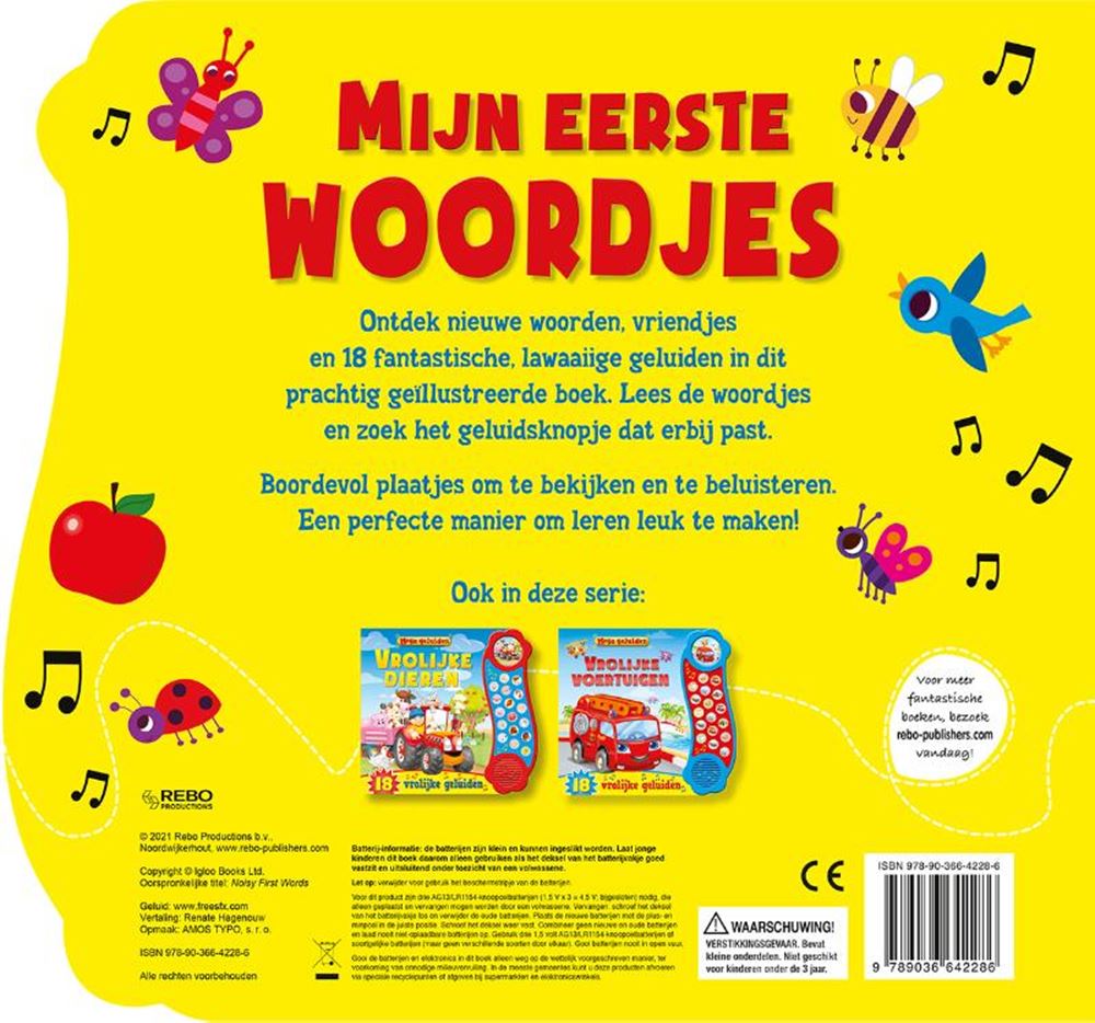 Geluidenboek: mijn eerste woordjes. 3+