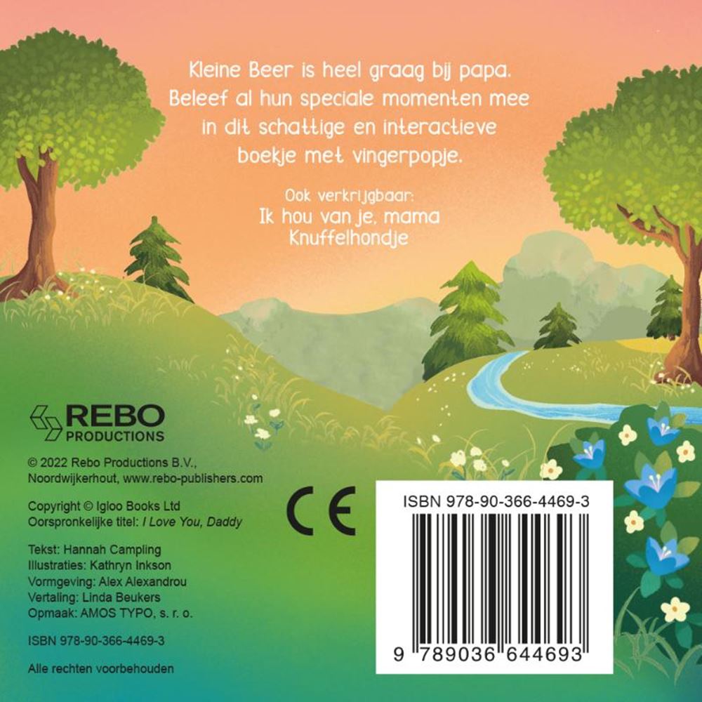 Rebo Publishers Te amo, papá Finger Pop Libro