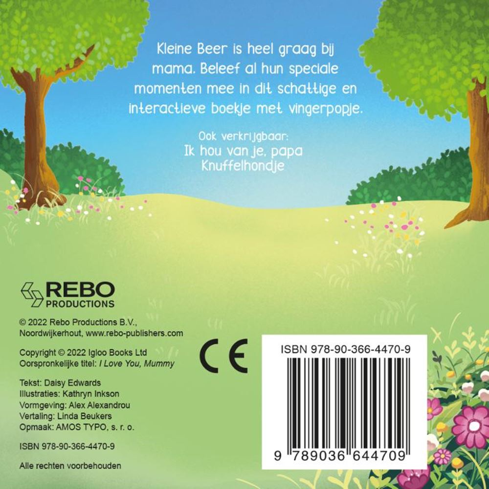 Rebo Publishers I love you, Mama fingerpbook