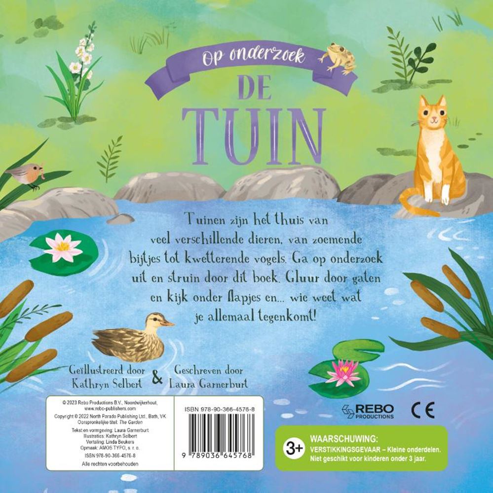 Editorial Rebo el jardín - libro de solapas investigando