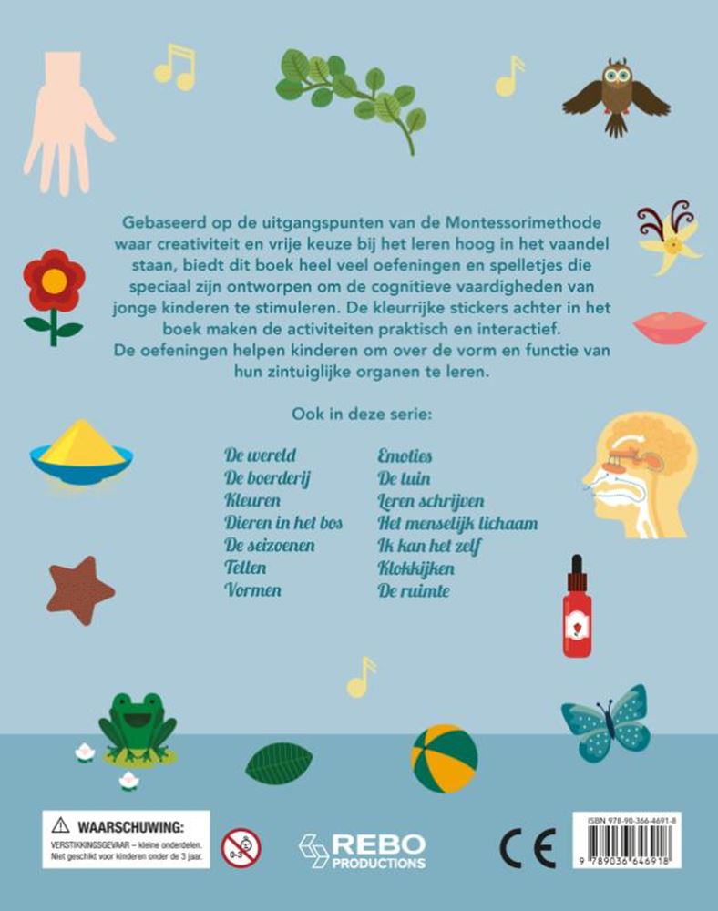 Rebo Publishers Five Senses Leukste Ejercicio Libro