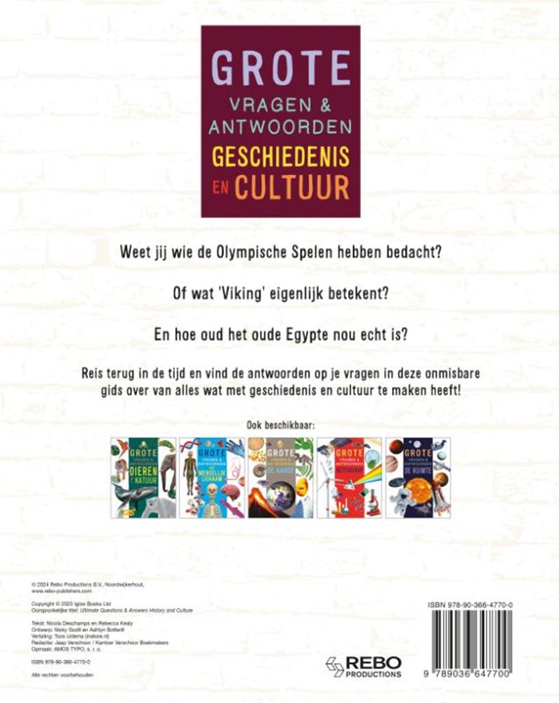 Geschiedenis en cultuur - grote vragen